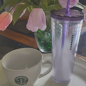 Starbucks cup and mug